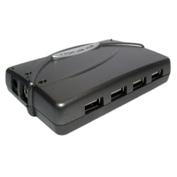 Cables Direct NLUSB2-222 hub & concentrateur 480 Mbit/s Noir