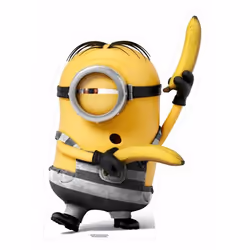 Figurine en carton Prison Banana Minion H 84 cm - Minions - Licence Les Minions - A partir de 3 ans