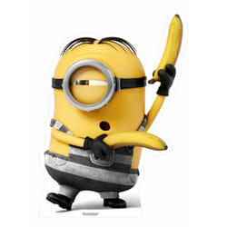 Figurine en carton Prison Banana Minion H 84 cm - Minions - Licence Les Minions - A partir de 3 ans