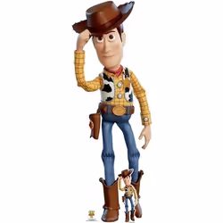 Figurine en carton - Disney - Woody - 162 cm - Décoration chambre enfant - Licence officielle