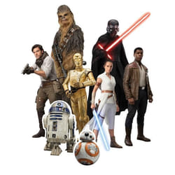 Figurines - Star Wars - 8 Figurines en carton - Hauteur 28 CM - Décoration de fête - Mixte