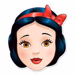 Masque en carton Blanche Neige - Disney Blanche Neige et les 7 nains - 27 cm