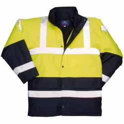 Portwest - Veste haute visibilité imperméable - Unisexe (Jaune/Bleu marine)