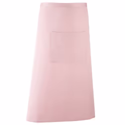 Premier - Tablier de bar style continental long - Taille unique (Rose pâle)