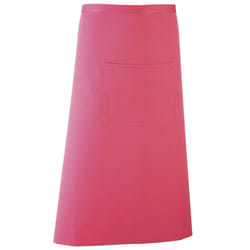 Premier - Tablier de bar style continental long - Taille unique (Fuchsia)