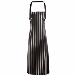 Premier - Tablier style boucher - Taille unique (Noir/Blanc)