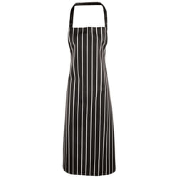 Premier - Tablier style boucher - Taille unique (Noir/Blanc)