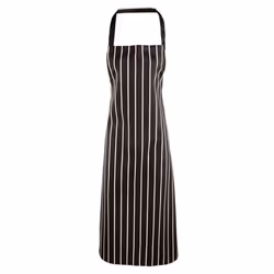 Premier - Tablier style boucher - Taille unique (Noir/Blanc)