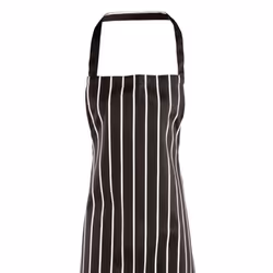 Premier - Tablier style boucher - Taille unique (Noir/Blanc)