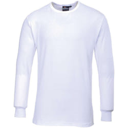 Portwest B123 - T-shirt thermique à manches longues - Homme (Blanc)