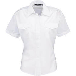 Premier Pilote - Chemise à manches courtes - Femme (Blanc)