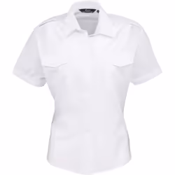 Premier Pilote - Chemise à manches courtes - Femme (Blanc)