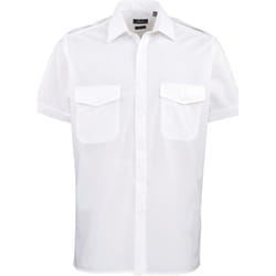 Premier - Chemise de pilote à manches courtes - Homme (Blanc)