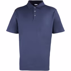 Premier - Polo épais à manches courtes - Homme (Bleu marine)