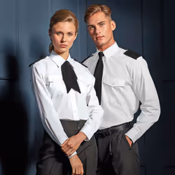 Premier - Chemise de pilote à manches longues - Homme (Blanc)
