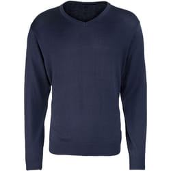 Premier - Pull à col en V - Homme (Bleu marine)