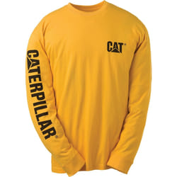 Caterpillar C1510034 - T-shirt à manches longues - Homme (Jaune)