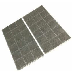 De Dietrich - Lot de 2 filtres charbon 289X145X10 mm (4055026050) Hotte aeg, bauknecht ikea whirlpool, kitchenaid
