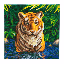 CRAFT Buddy Tiger Pool, Kit de loisirs créatifs pour enfants, 6 an(s), Multicolore
