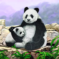 CRAFT Buddy Panda, Kit de loisirs créatifs pour enfants, 6 an(s), Multicolore