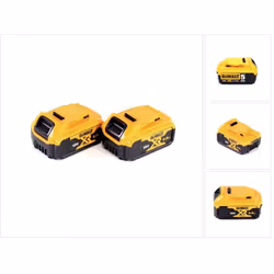 Description générale Le lot de 2 batteries Dewalt DCB184 de 18V et 5Ah est conçu pour les professionnels et les amateurs de b ...