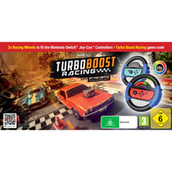 Maxx Tech Turbo Booster Racing Kit (volants + jeu)v Nintendo Switch (Code de téléchargement)