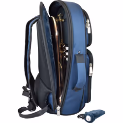 tomandwill.com 26FGH-387 housse et boîtier pour cuivres Bleu Polyester Sac à bandoulière