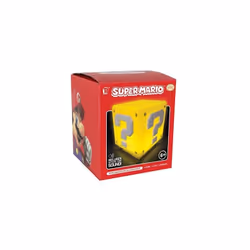 LICENCE OFFICIELLE NINTENDOPetite lampe d'ambiance (de type veilleuse) reproduisant le cube mystère de l'univers de Super Mar ...
