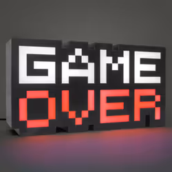 Paladone Game Over Boîte lumineuse Noir, Blanc 1 lampe(s) - Vue supplémentaire 5