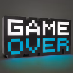 Paladone Game Over Boîte lumineuse Noir, Blanc 1 lampe(s) - Vue supplémentaire 6