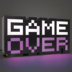 Paladone Game Over Boîte lumineuse Noir, Blanc 1 lampe(s) - Vue supplémentaire 7