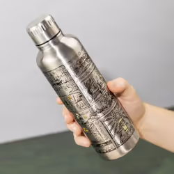 Paladone Zelda Utilisation quotidienne 470 ml Acier inoxydable Noir, Acier inoxydable