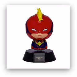Paladone Captain Marvel ICON Light, Éclairage d’ambiance, Multicolore, Plastique, Salle de bains, Chambre d'enfant, Batterie, ...