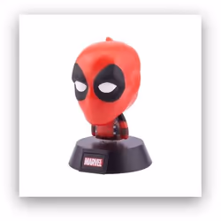Paladone Deadpool Icon Light BDP, Éclairage d’ambiance, Multicolore, Plastique, Salle de bains, Chambre d'enfant, Batterie, A ...