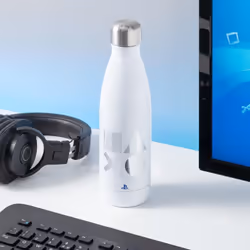 Paladone PS5 Utilisation quotidienne 500 ml Acier inoxydable Argent, Blanc