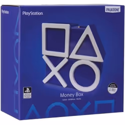 PALADONE - Tirelire Playstation 5 Icônes en céramique - H: 15cm - Blanc et bleu