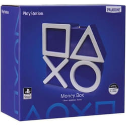 PALADONE - Tirelire Playstation 5 Icônes en céramique - H: 15cm - Blanc et bleu