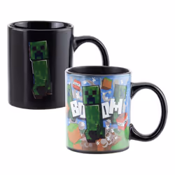 Paladone Minecraft Creeper Heat Change Mug, Unique, 0,3 L, Multicolore, Vitrocéramique, Tasse, Universel