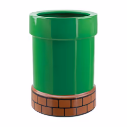 Paladone Super Mario Pipe Plant and Pen Pot porte crayons et stylos Vitrocéramique Vert, Orange