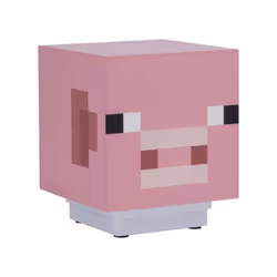 Paladone PP8748MCF, Figurine lumineuse décorative, Rose, Ambiance, Minecraft Pig, 1 lampe(s), LED