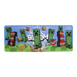 Tapis de bureau - Minecraft - Creeper - Lavable - 30 cm x 80 cm - Vert