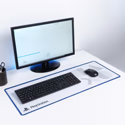 Paladone PP8816PS tapis de souris Tapis de souris de jeu Bleu, Blanc