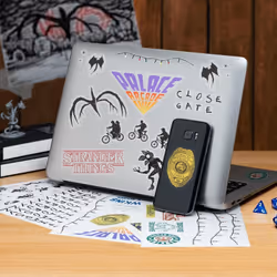 Paladone Stranger Things Gadget Decals autocollant décoratif Vinyl Multicolore 134 pièce(s)