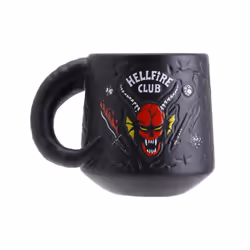 Paladone Hellfire Club Demon Embossed Mug, Unique, 0,4 L, Noir, Vitrocéramique, Mug, Universel