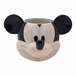 Paladone Mickey Shaped Mug, Unique, 0,4 L, Noir, Crème, Vitrocéramique, Mug, Universel