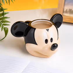 Paladone Mickey Shaped Mug Tasse Noir, Crème Universel 1 pièce(s)