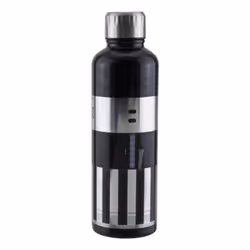 Paladone Darth Vader Lightsaber Metal Water Bottle Utilisation quotidienne 500 ml Acier inoxydable Noir, Argent