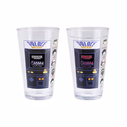 Paladone Stranger Things Cold Change Glass, Noir, Rouge, Transparent, Blanc, Verre, 1 pièce(s), Cône, Claire, 450 ml