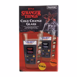 Paladone Stranger Things Cold Change Glass Noir, Rouge, Transparent, Blanc 1 pièce(s) 450 ml