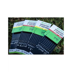 Hameçons Korum 4 Big Fish Hair Rigs W/Quickstops Barbed